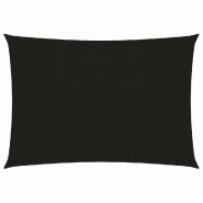 Helloshop26 - Voile toile d'ombrage parasol  160 g/m² 2,5 x 4 m PEHD noir 02_0009185 - noir 3000491582723