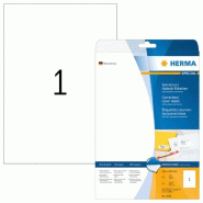 HERMA 25 étiquettes de correction blanches Special, format 210 x 297 mm (25 feuilles A4 / cdt) - 4230