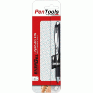 PenTools by Pentel EnerGel BLP77 Lot de 2 stylos roller à encre gel pour signature de documents Noir - BLP77-PRO2AEU