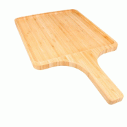 Planche de présentation avec poignée bambou naturel 42x24x1,7cm - par 1