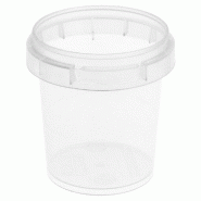 Pot rond transparent inviolable 50cc D4,8x5cm - par 2688
