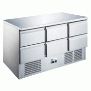 Saladette réfrigérée dessus inox - 6 tiroirs GN 1/1 | Afi - AAS903-6D