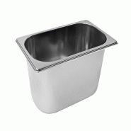 Schneider - Bac à glace, acier inoxydable, 265 x 160 x 170 mm - 5,0 L - inox 199613