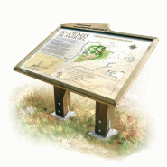 Table d'orientation bois LANGUEDOC