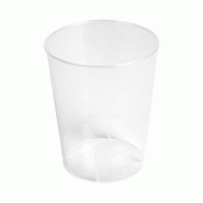 Verre de dégustation réutilisable polypropylène 2/4cl Ø4,1X5,1cm - par 2000