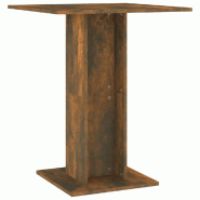 VidaXL Table de bistro Chêne fumé 60x60x75 cm Bois d'ingénierie Modèle Helios Panorama Advance Plus - Bois manufacturé 815102