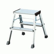 KRAUSE 130037 MARCHEPIED PLIANT 2 X 2 MARCHES EN ALUMINIUM AVEC PATIN KRAUSE 130037 MARCHEPIED PLIANT 2 X 2 MARCHES EN ALUMINIUM AVEC PATIN