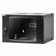 Armoire murale 19 pouces MHT103 avec porte en verre - hauteur 6U - double section - profondeur 450 mm - flatpack - noir - Bravour® Armoire murale 19 pouces MHT103 avec porte en verre - hauteur 6U - double section - profondeur 450 mm - flatpack - noir - Bravour®