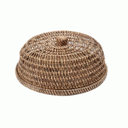 Bazar Bizar Cloche alimentaire en rotin 27x27 cm naturel marron - BAGE023NBr-M
