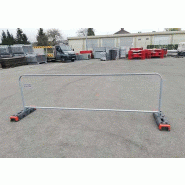 Clôture arrondie temporaire grillagée - 3.5*1m - légèreté - pré-galvanisée