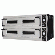 Four à pizza professionnel large plaques double 2 x 9 pizzas 35 cm - P7485.0055