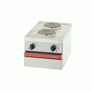 Fourneau électriquE 2 plaques 2x2 kw à poser - 400x650x300 mm - PCSE 420 E