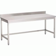 Gastronoble Gastro M Table de travail avec rebord 2000x700xx850 mm en inox - 5050984691843 Gastronoble Gastro M Table de travail avec rebord 2000x700xx850 mm en inox - 5050984691843