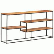 Helloshop26 - Buffet bahut commode armoire meuble de rangement organisateur cuisine salle de séjour salon 150 x 30 x 75 cm bois 02_0029553 - Bois mas