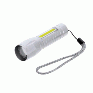Lampe Torche Aluminium Puissante Avec Batterie Rechargeable Grise - 5601316103192