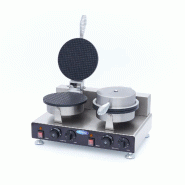 Maxima Gaufrier - 2 pièces - cône de glace – 50 × 35 × 24 cm – 2000 W - AKS-09374246