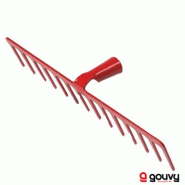 Râteau 16 dents droites sans manche - Grande largeur 46 cm - Gouvy