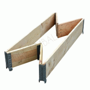 Rehausse de palette neuve avec 6 charnières - 1200 X 800 X 195 X 20mm Rehausse de palette neuve avec 6 charnières - 1200 X 800 X 195 X 20mm