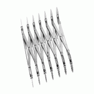 Schneider Coupe-pâte - découpeur de pâte, double, 7 roulettes rondes et crantées - inox 153400