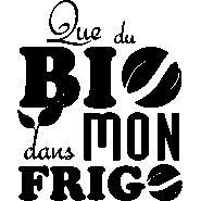 Sticker frigo Que du bio dans mon frigo