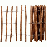 Vidaxl clôture à piquets bois de noisetier 90x500 cm 43141