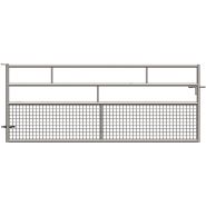 191 01004 40003 - barrière - 4 lisses - semi-grillagée - acier galvanisé 1m