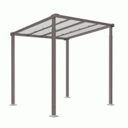 Abri Vélo Milan - Acier galvanisé - Polycarbonate alvéolaire - 2500x2880x2434 mm_0