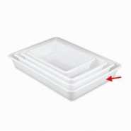 Bac de présentation - 10 L - blanc - 540 x 385 x 80 mm