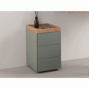 Caisson métallique 3 tiroirs avec roulettes fabriqué en Italie