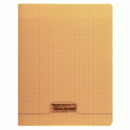 Calligraphe Lot de 10 Cahier Ligne 8000 17x22, 60p./30 feuilles 90 g/m² piquées, couv. PP orange, Séyès - 3210330181189