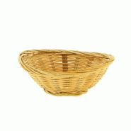 Corbeille à pain bambou Chine ovale 15x12x4.5cm Lot de 6 - Corbeille à pain bambou Chine ovale 15x12x4.5cm Lot de 6 -