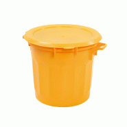 Couvercle plat pour conteneur alimentaire HACCP 75L Gilac - Jaune_0