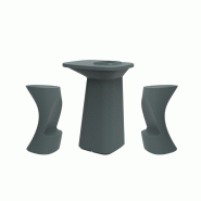 Ensemble NOMA table + 2 tabourets - vert