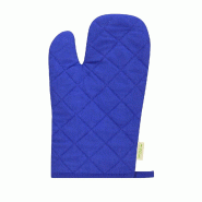 Gant bleu en coton biologique avec revêtement en caoutchouc - 5601316773951