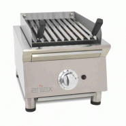 Grill pierre de lave à gaz avec grille en acier 40 cm| Arilex - 40VASN