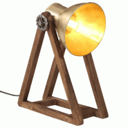 Helloshop26 - Lampe de bureau style industriel finition laiton antique 30 x 17 x 40 cm ambiance unique en fer 02_0047517 - Bois massif 3000234823694 Helloshop26 - Lampe de bureau style industriel finition laiton antique 30 x 17 x 40 cm ambiance unique en fer 02_0047517 - Bois massif 3000234823694