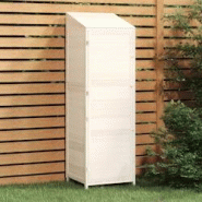 Helloshop26 - Remise de jardin 55 x 52 x 174,5 cm bois de sapin solide blanc 02_0044053 - 3000219950544 Helloshop26 - Remise de jardin 55 x 52 x 174,5 cm bois de sapin solide blanc 02_0044053 - 3000219950544