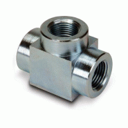 FZ1612, High Pressure Fitting, Tee, 700 bar Maximum Operating Pressure, Connection from 3/8" NPTF Female to 3/8" NPTF Female