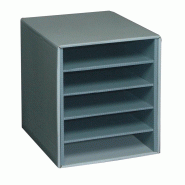 Lot de 3 Module de rangement en carton 5 compartiments horizontaux - 3334381046591