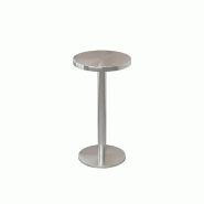 Mobilier de Restauration Petite Table Bistro Ronde en Acier Inoxydable pour Bar Café 40x75cm【BXG-HY40】 - 730849890578