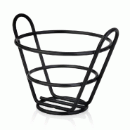 Porte-cornets à frites Stalgast noir, Ø 115 mm, H. 82 mm - TT4414115