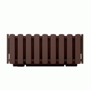 Prosperplast - Jardinière de balcon BOARDEE FENCYCASE - 38x18x16,2 cm, marron - marron plastique ZA3257