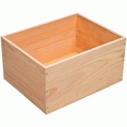 Caisse bois vin pour 6 bouteilles 33x17x26cm