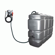 Cuve à fioul 2000L DISTRIFIOUL avec pompe 60L/min et station murale - double paroi, anti-UV, SMP