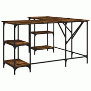 Helloshop26 - Bureau table poste de travail meuble d'ordinateur informatique étude chêne fumé 139 x 139 x 75 cm bois d'ingénierie 02_0023574 - 300 Helloshop26 - Bureau table poste de travail meuble d'ordinateur informatique étude chêne fumé 139 x 139 x 75 cm bois d'ingénierie 02_0023574 - 300