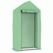 Helloshop26 - Serre tente abri plante fleur légumes avec cadre en acier 0,5 m² 1 x 0,5 x 1,9 m vert 02_0044526 - 3000220206753 Helloshop26 - Serre tente abri plante fleur légumes avec cadre en acier 0,5 m² 1 x 0,5 x 1,9 m vert 02_0044526 - 3000220206753
