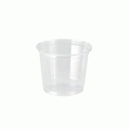 Packnwood FHC - Lot de 1 000 pots alimentaires en plastique PET transparent 150ml - H68mm - recyclable et adapté congélateur Packnwood FHC - Lot de 1 000 pots alimentaires en plastique PET transparent 150ml - H68mm - recyclable et adapté congélateur