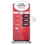 Panneau affichage prix carburant - sodifalux - alimentation : 230 v