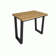 SKRAUT HOME Table à manger, 140x90x74 cm, Pour 6 personnes, Meubles de Salon, Chêne - beige Bois manufacturé 536_4