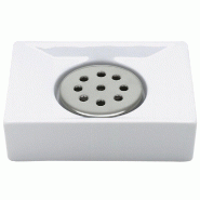 SPIRELLA Quadro Porte-savon en porcelaine couleur blanche - blanc porcelaine 10.00154